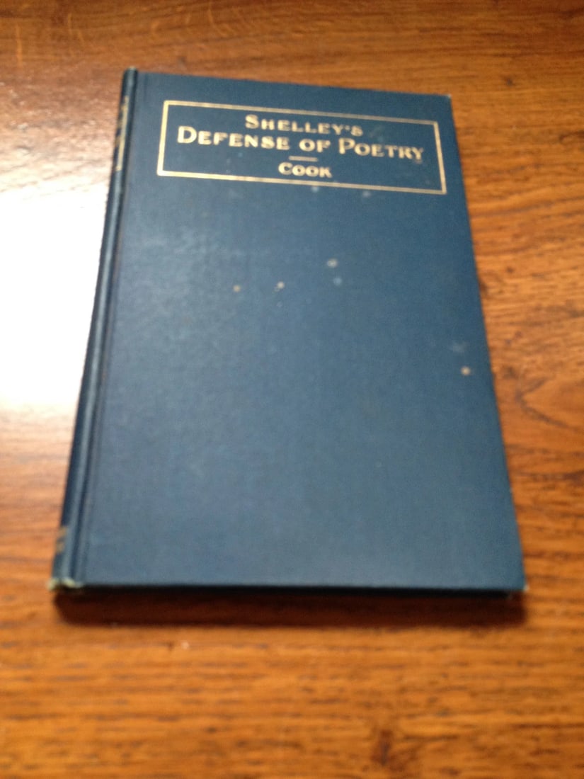 SHELLEY'S DEFENSE OF POETRY Ed. Albert S. Cook 1890 HC Ginn & Co. Antique - 5