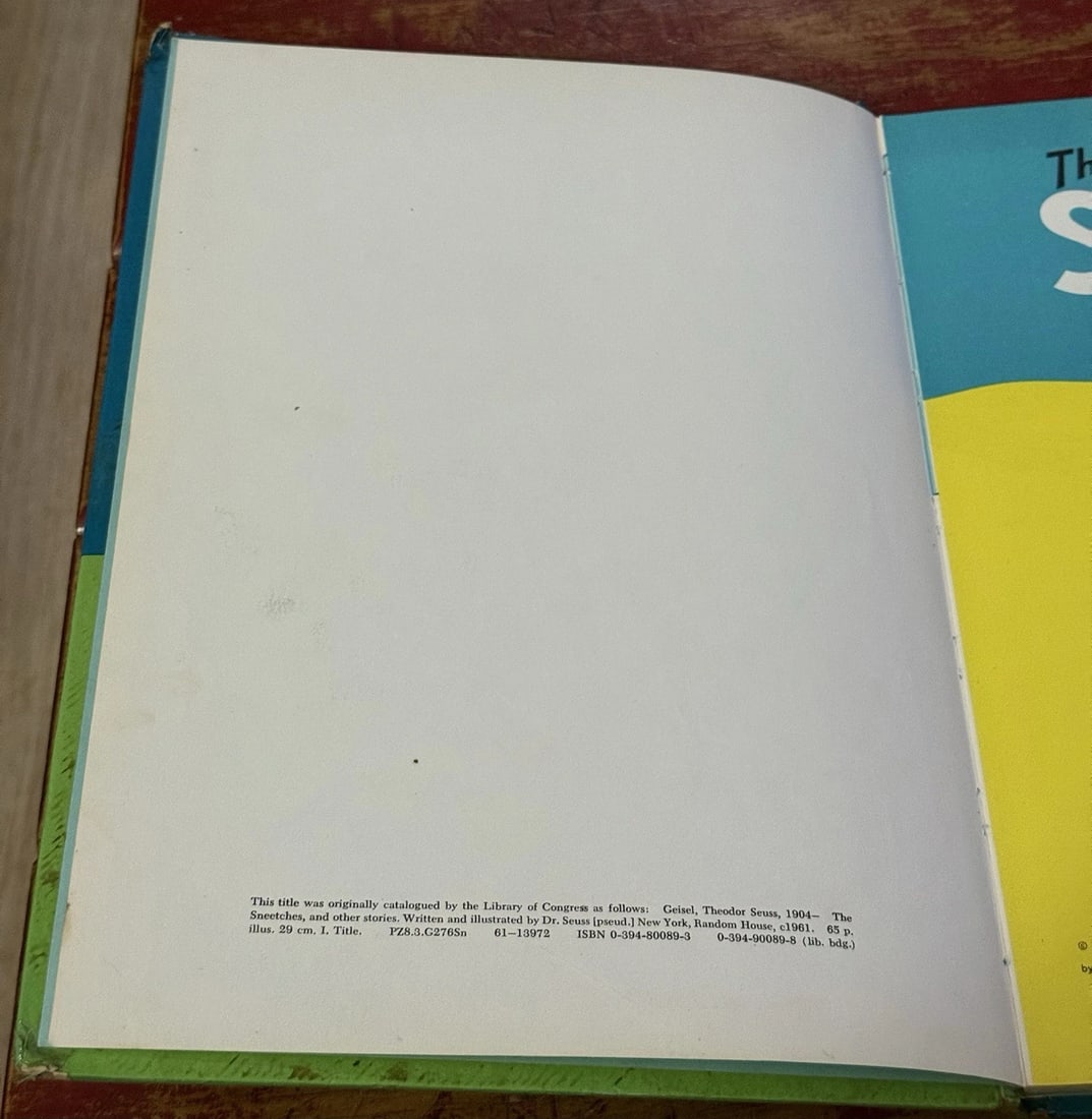 The Sneetches and Other Stories by Dr. Seuss 1961 Hardcover Random House - 4
