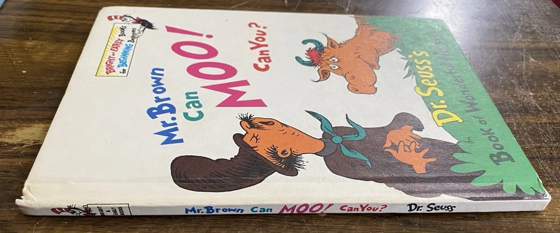 Dr. Seuss Mr. Brown Can Moo! Can You? Dr. Seuss's Book Wonderful Noises 1st BC - 8