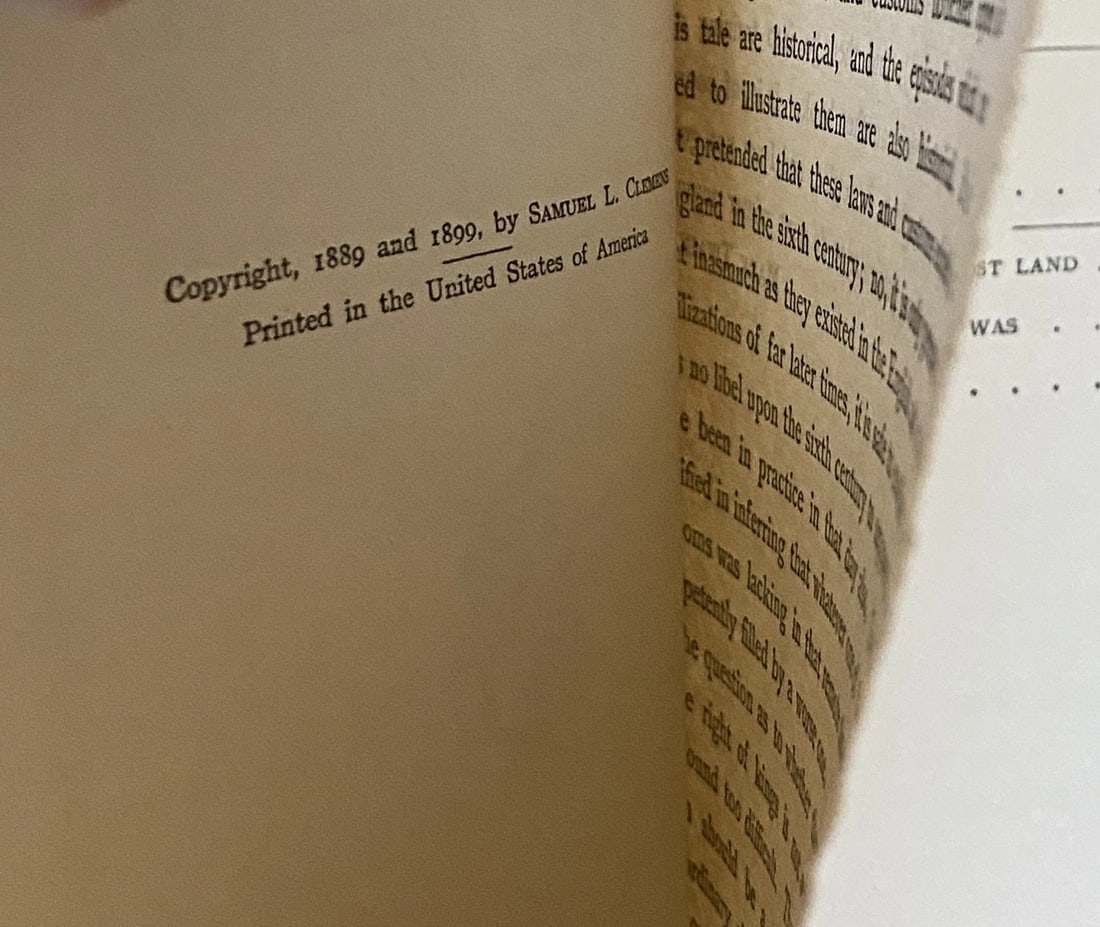 A Connecticut Yankee In King Arthurs Court MarkTwain 1899Authors Natl Ed HC - 8