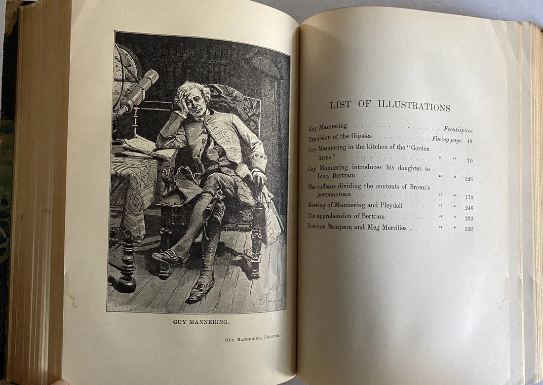 The Works Of Sir Walter Scott WaverleyNovels Waverley; GuyManning Vol. IAntique - 17