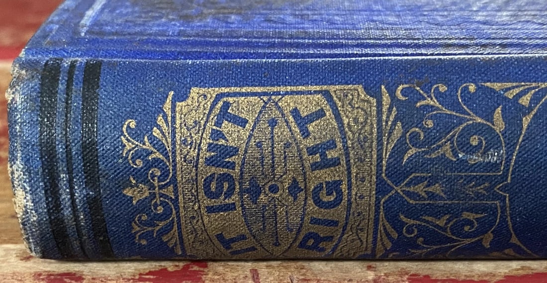 Ruth Buck Lamb It Isn't Right or Frank Johnson's Reason 1st Edition 1867 HC Ill. - 4