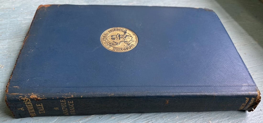 Antique Book A Mummers Tale Anatole France Blue Leather 1923 Dodd Mead - 6