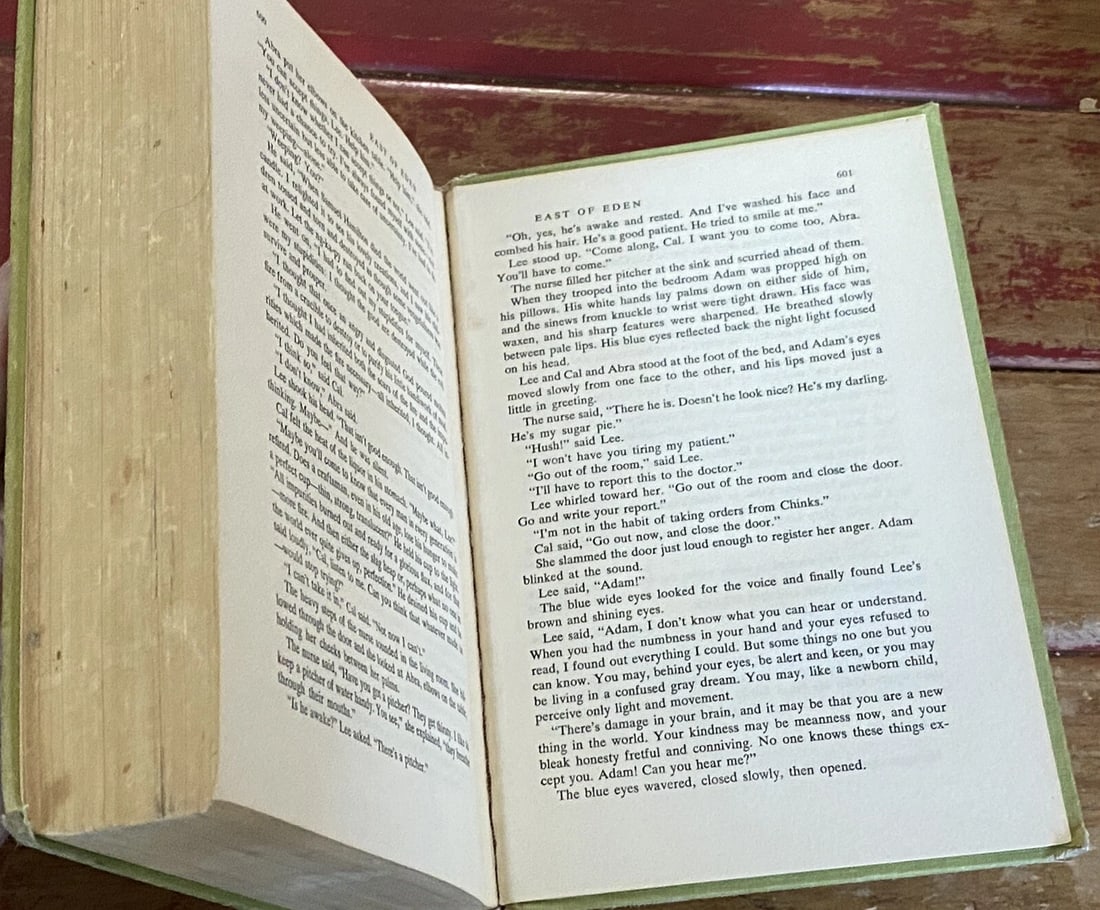 EAST OF EDEN JOHN STEINBECK 1952 HC Viking FIRST EDITION with "BITE" error - 14