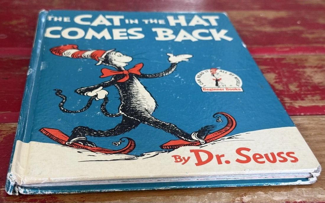Dr. Seuss The Cat In The Hat Comes Back 1958 1st Educational Edition B-2 - 12