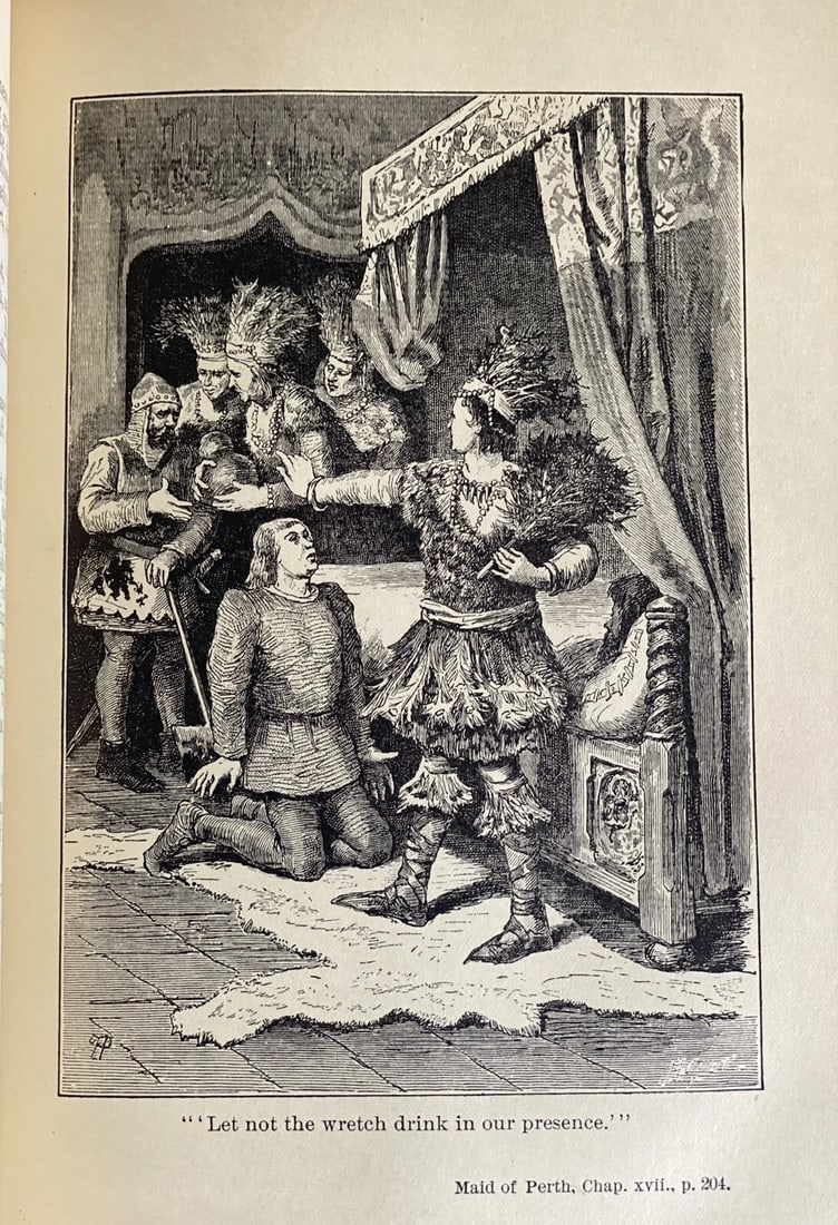 Works Of Sir Walter Scott Waverley Novels Vol XII Fair Maid Of Perth HC 1800s - 11