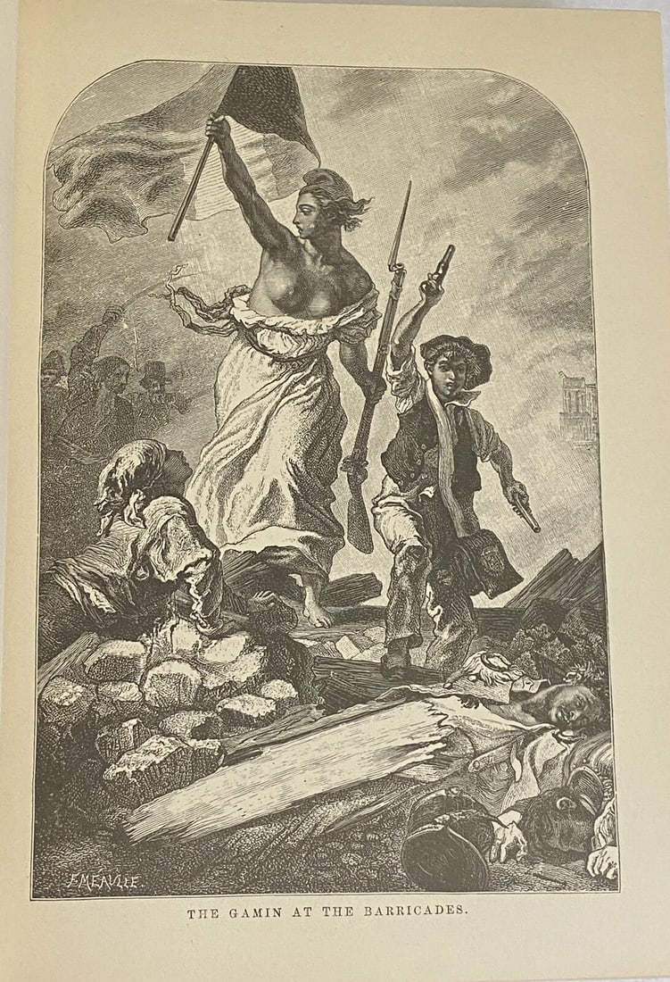 Les Miserables Victor Hugo Vol. III Illustrated 1886 Library Edition HC VGood - 14