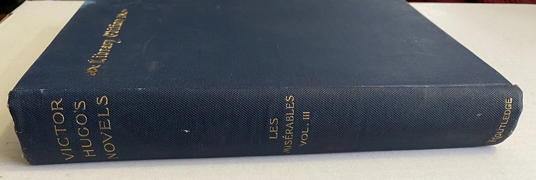 Les Miserables Victor Hugo Vol. III Illustrated 1886 Library Edition HC VGood - 7