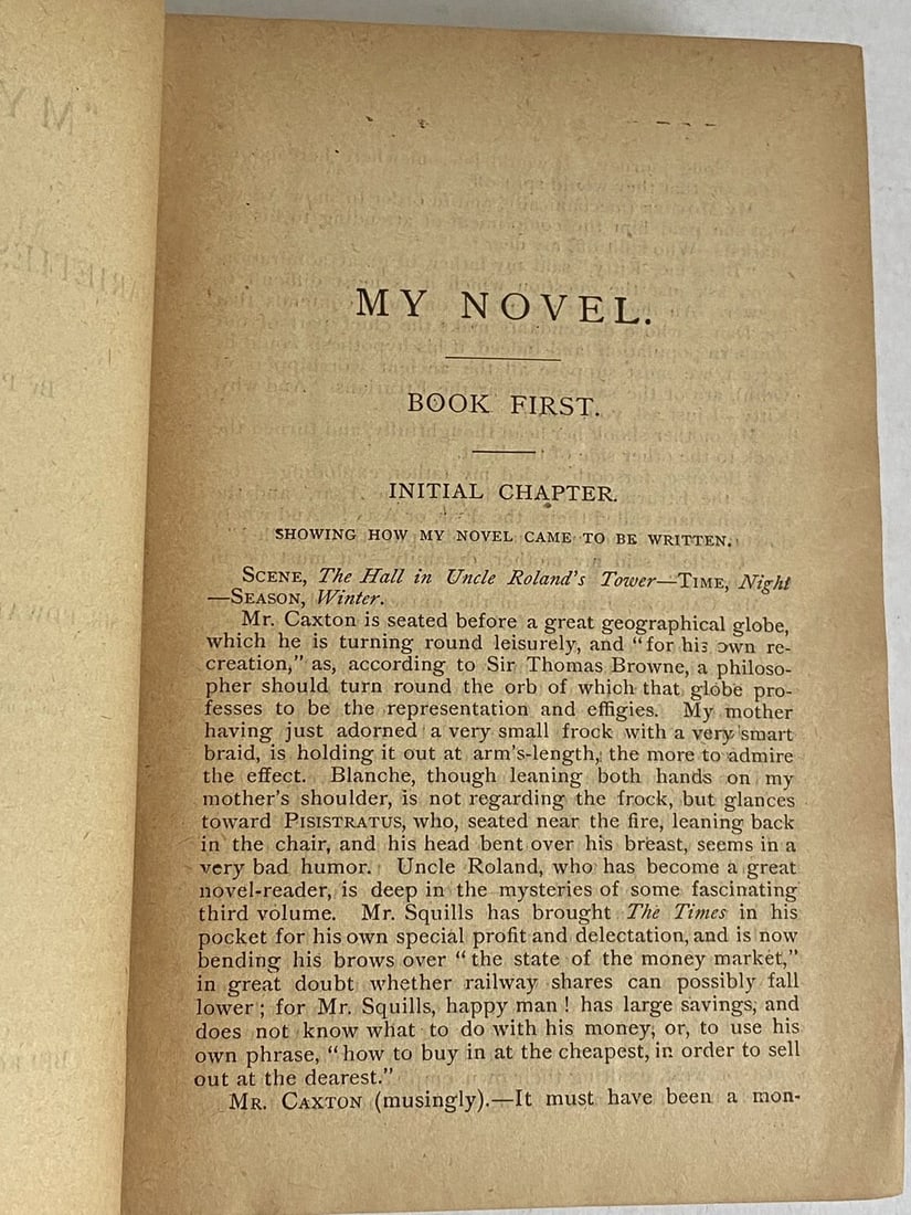 Bulwer Lytton's Works MY NOVEL HC Belford Clarke 1st Ed Late 1800s Very Good - 12