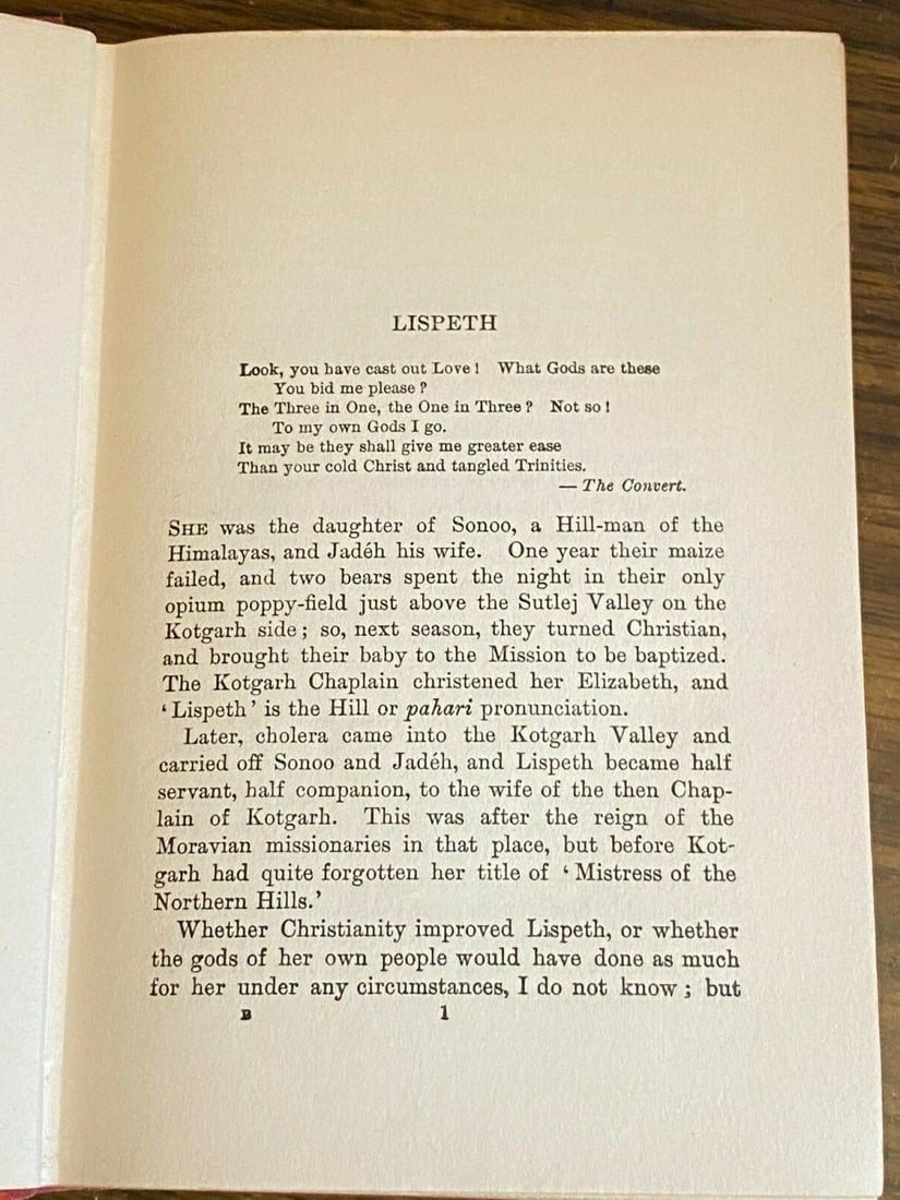 Kipling PLAIN TALES FROM THE HILLS & Bio. Authorized Ed. 1912 HC Doubleday Cloth - 11