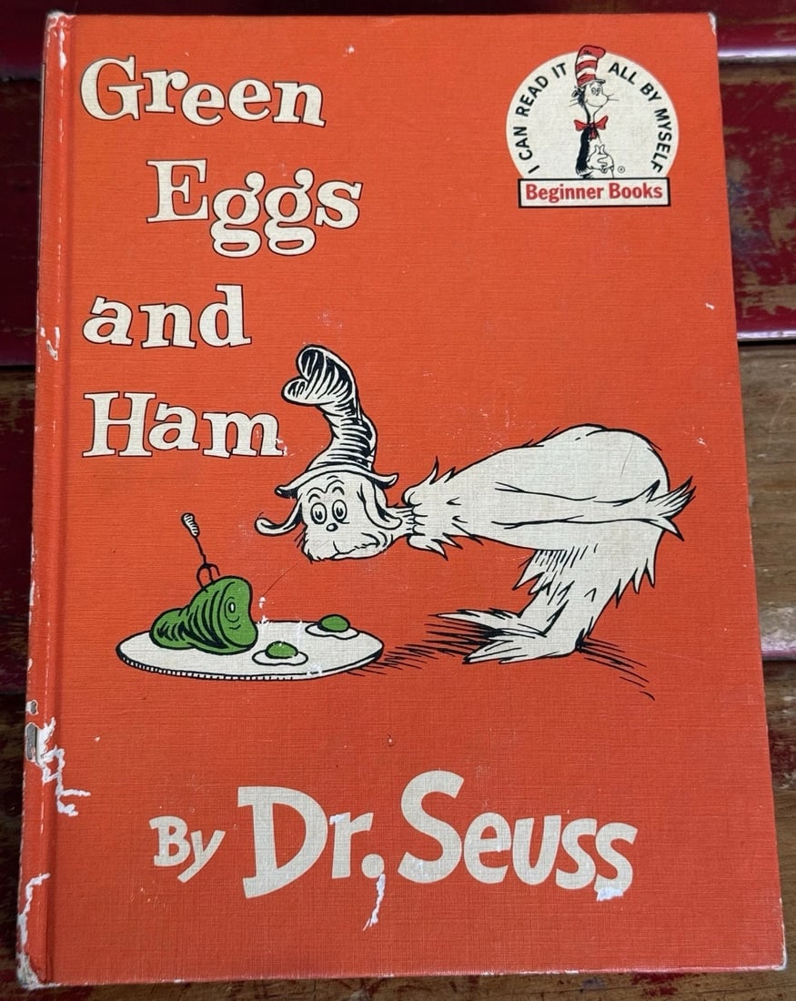 Vintage GREEN EGGS AND HAM by Dr. SEUSS 1960 Book Club 1st Edition/1st Hardcover - 2
