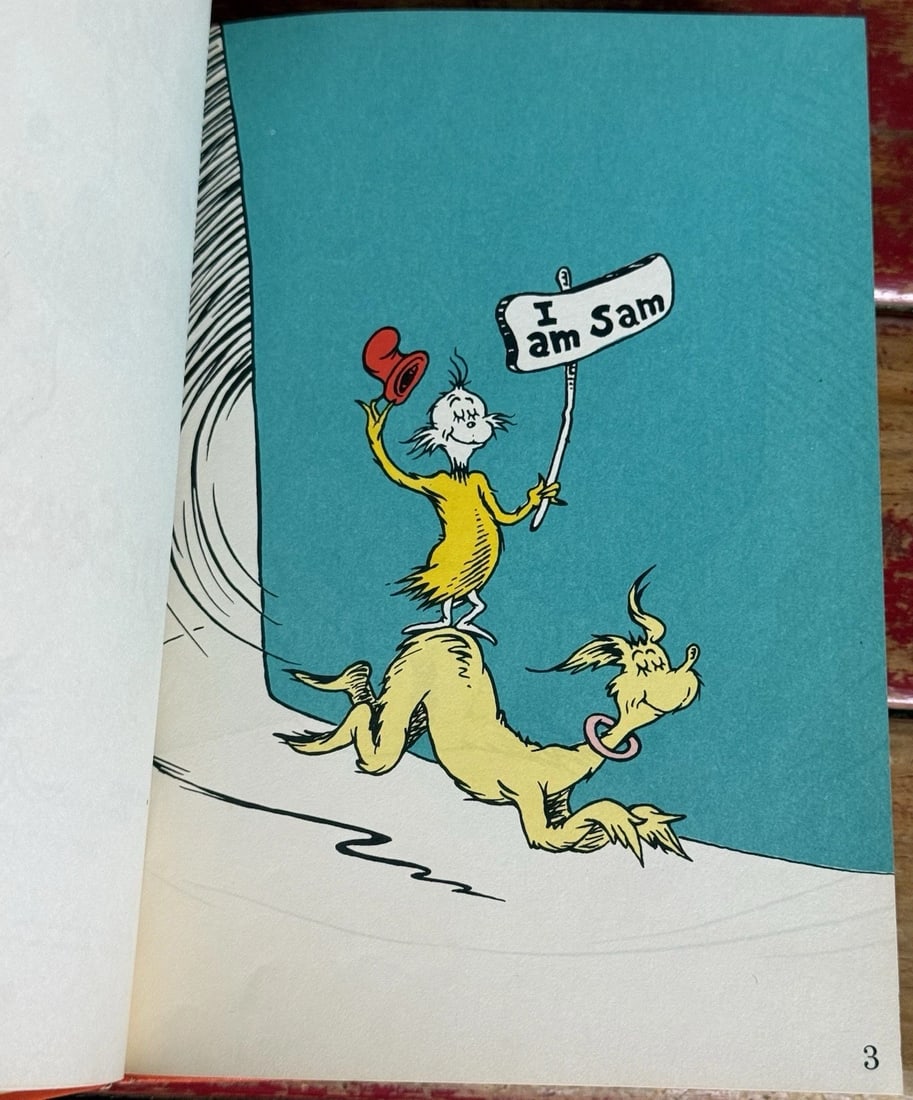Vintage GREEN EGGS AND HAM by Dr. SEUSS 1960 Book Club 1st Edition/1st Hardcover - 8