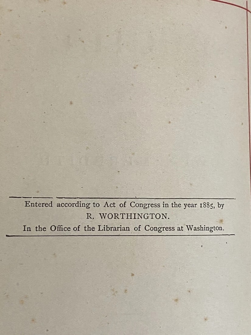 Lucile by Owen Meredith Worthington NY HC Rare 1889 Ornate Decoration Antique VG - 5