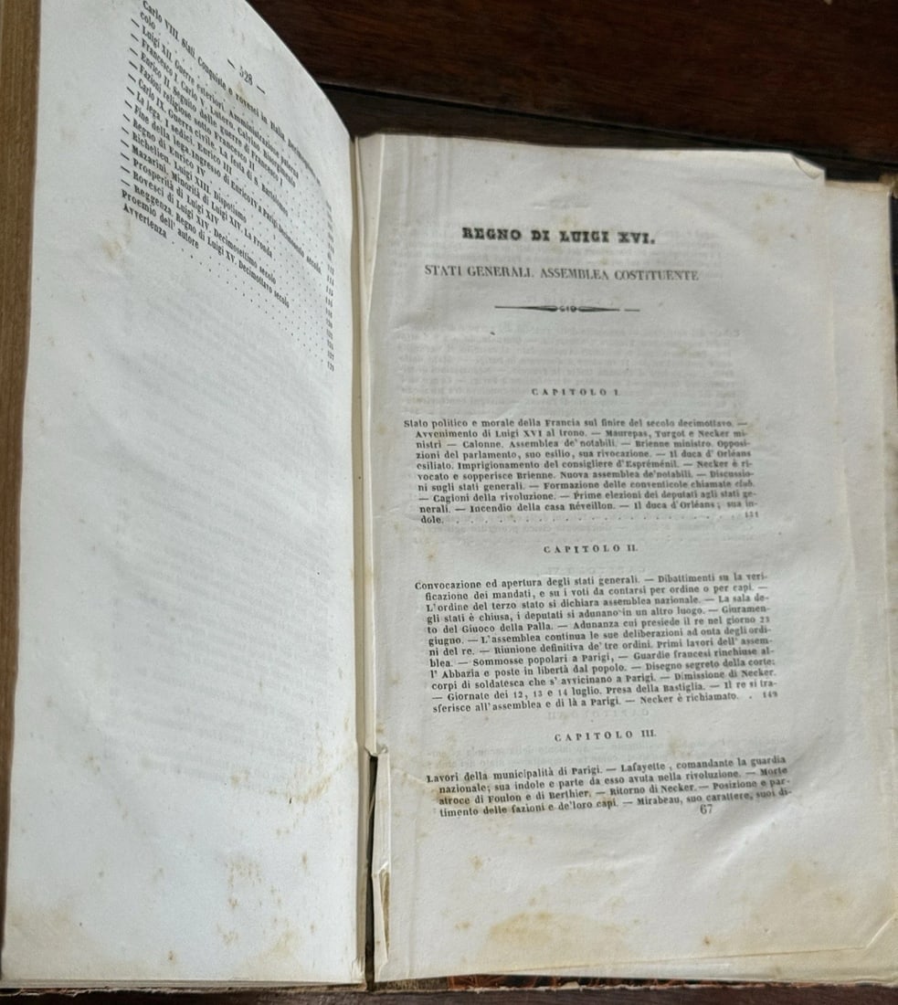 Thiers, L. Adolfo Rivoluzione Francese 1842 1st Italian Ed. Vol. 1 Illustrated - 11