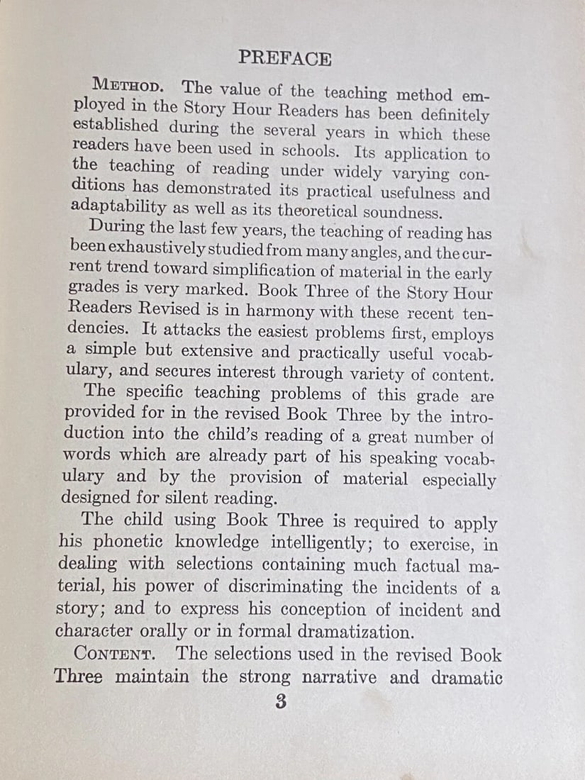1923 Story Hour Readers Revised Primer Children's Book Coe & Christie Illust1923 - 7