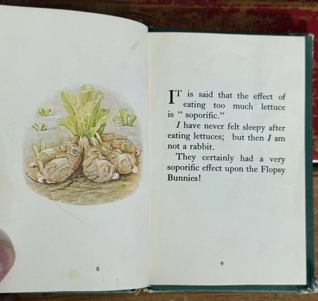 The Tale of the Flopsy Bunnies BEATRIX POTTER HC 1937 2nd Printing - 7