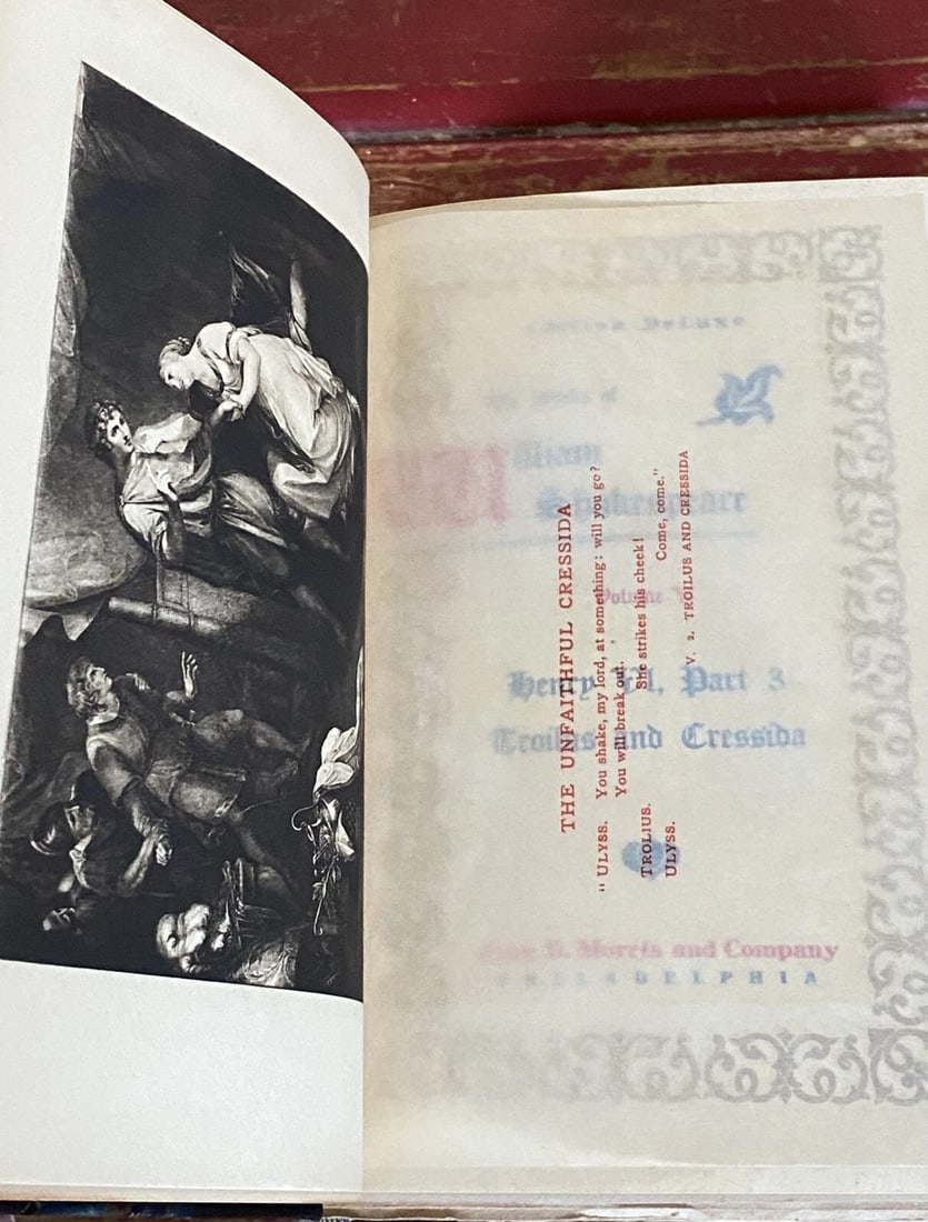 Shakespeares Works Elgin Ed.Deluxe Vol V 1901 #306/1000 HenryVI,TroulusCressida - 4