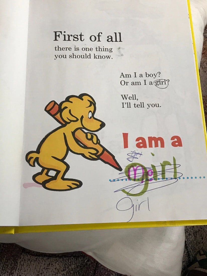 Classic Seuss: My Book about Me by Me Myself 1st Ed. 1969 Random House HC LOOK! - 8