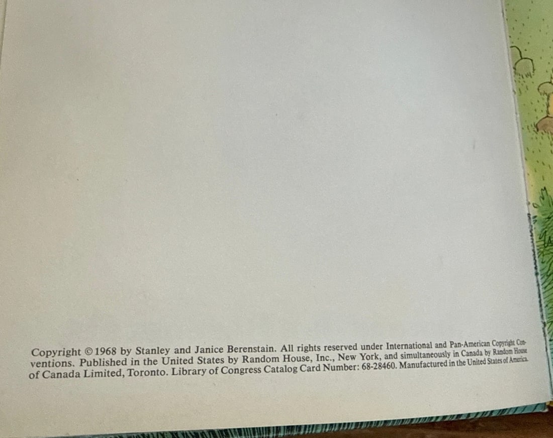 1968 The Bears Vacation Stanley & Jan Berenstain 1st Ed/Print BC Random House - 4