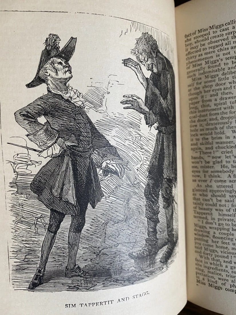 Dickens' Works Illustrated Barnaby Rudge, Hard Times 1875 HC James R.Osgood Ill. - 7