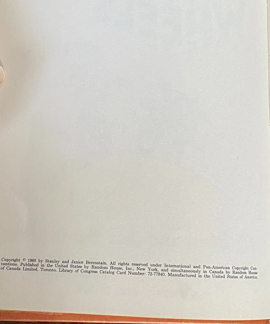 Bears On Wheels 1969 First Edition Book Club HC Dr Seuss Stan& Jan BerenstainVG - 5