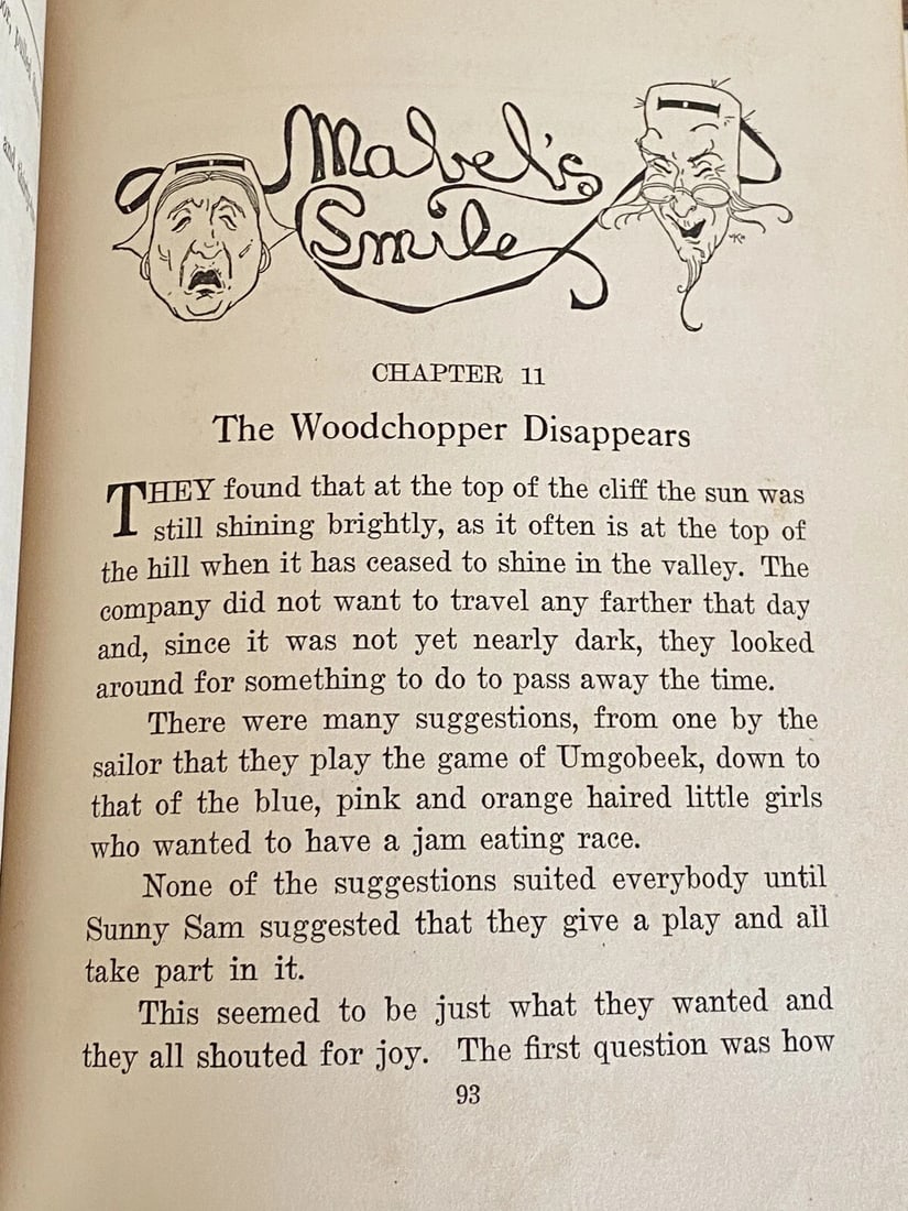 SUNNY SAM by Frank Farrington 1921 E.R. &V.H. Kirkbride Illustrators RARE! - 19