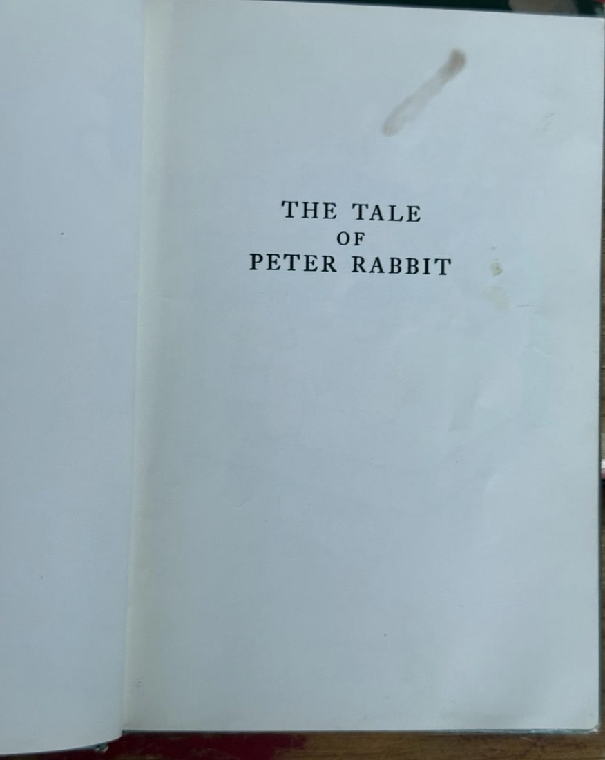 VINTAGE The Tale Of Peter Rabbit By Beatrix Potter HC 1st Printing No Date Good - 9