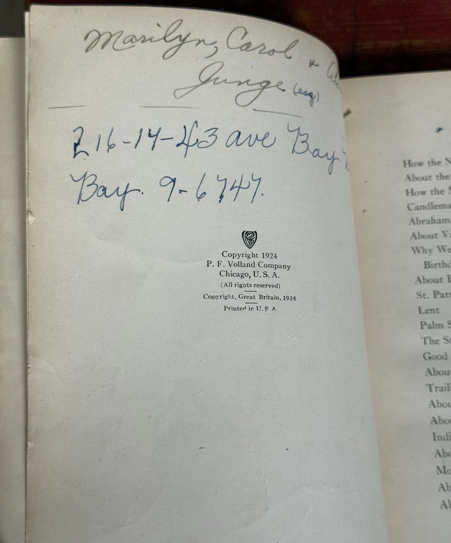 REALLY SO STORIES ELIZABETH GORDON Published By P F VOLLAND 1924 FIRST ED Rare! - 7