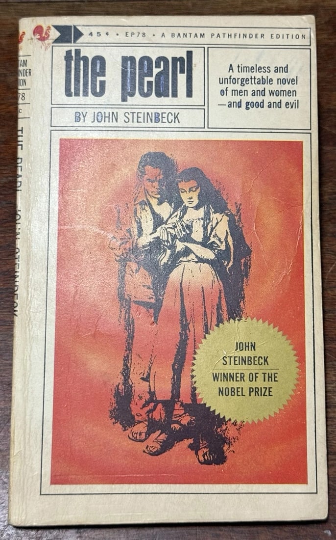 The Pearl by John Steinbeck 1964 18th Paperback A Bantam Pathfinder Edition Good - 2