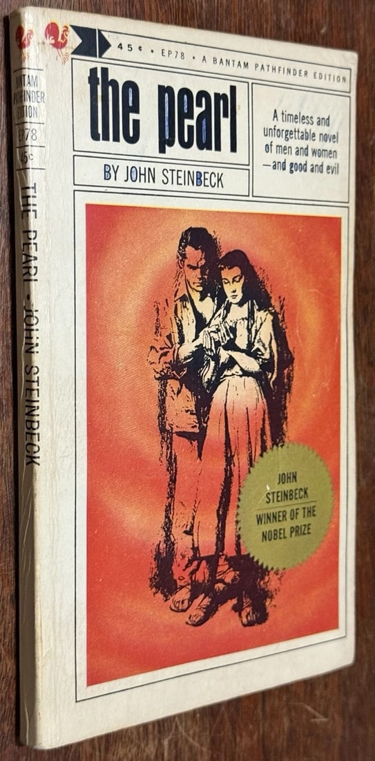 The Pearl by John Steinbeck 1964 18th Paperback A Bantam Pathfinder Edition Good - 3