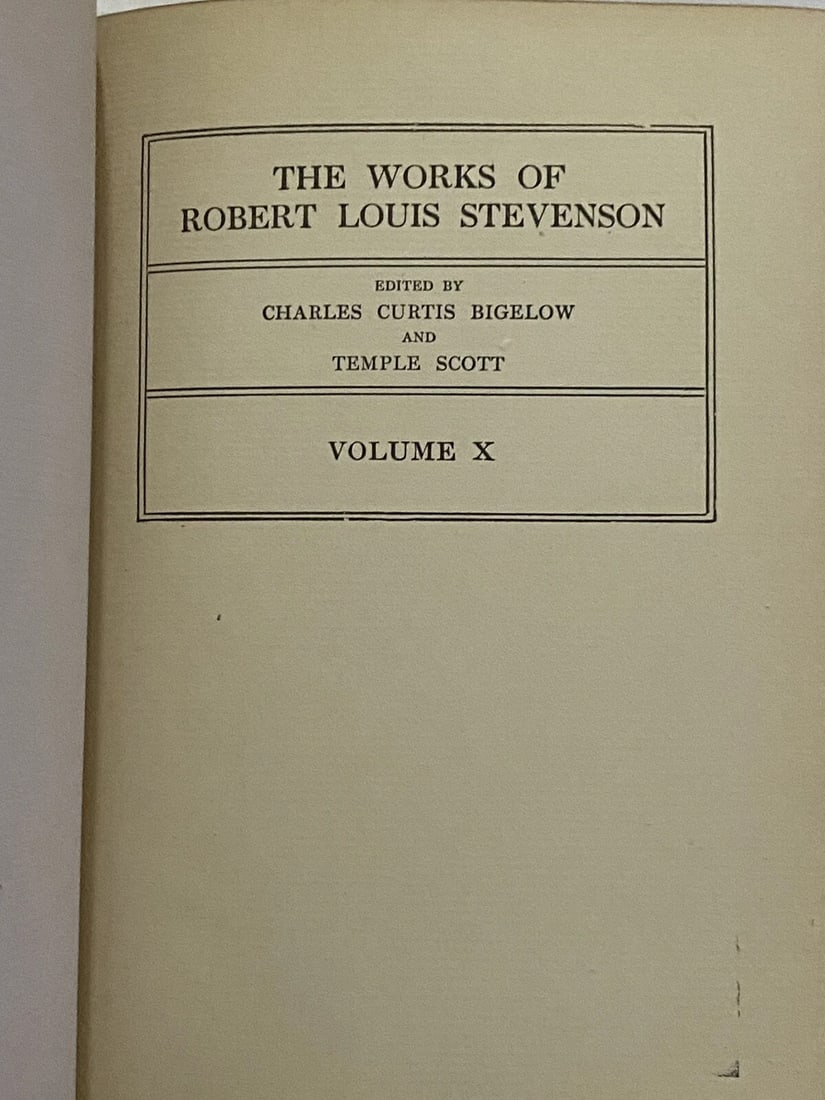 Robert L. Stevenson DeLuxe Ltd.Ed. 1,000 Familiar Studies VolX C.T.Brainard 1906 - 7