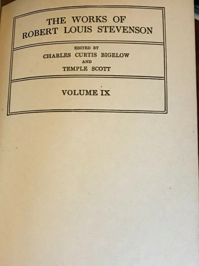 Robert L. Stevenson Across the Plains Vol.IX Ed.DeLuxe Subscribers 1906 Brainard - 5