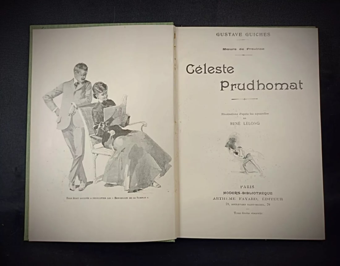 Vintage 20th Century Book "Celeste Prudhomat" by Gustave Guiches - Paris - 3