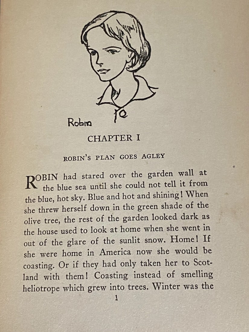 Robin and Tito Mabel L. Robinson 1930 Childrens Antique Book First Ed/Print GC - 16