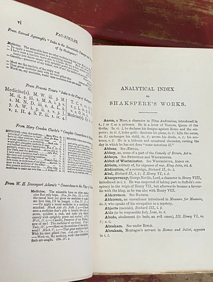 Shakespeares Works Elgin Ed. Deluxe Vol. XX Index 1901 #360/1000 Morris - 6