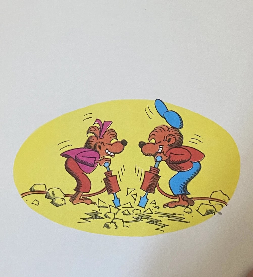 1974 Berenstain Bears He Bear She Bear 1st Ed Grolier Book Club HC Very Good - 14