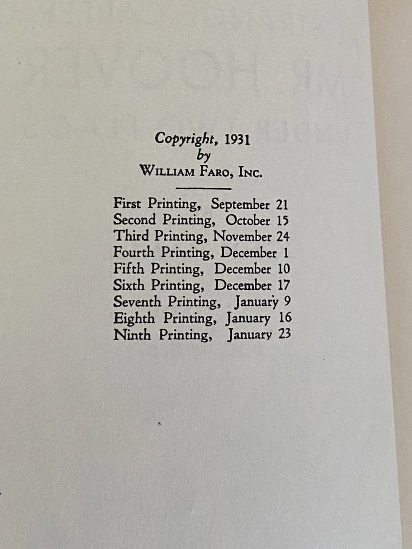 THE STRANGE CAREER of MR. HOOVER UNDER TWO FLAGS 1931 1st/9th HC IllustVery Good - 6