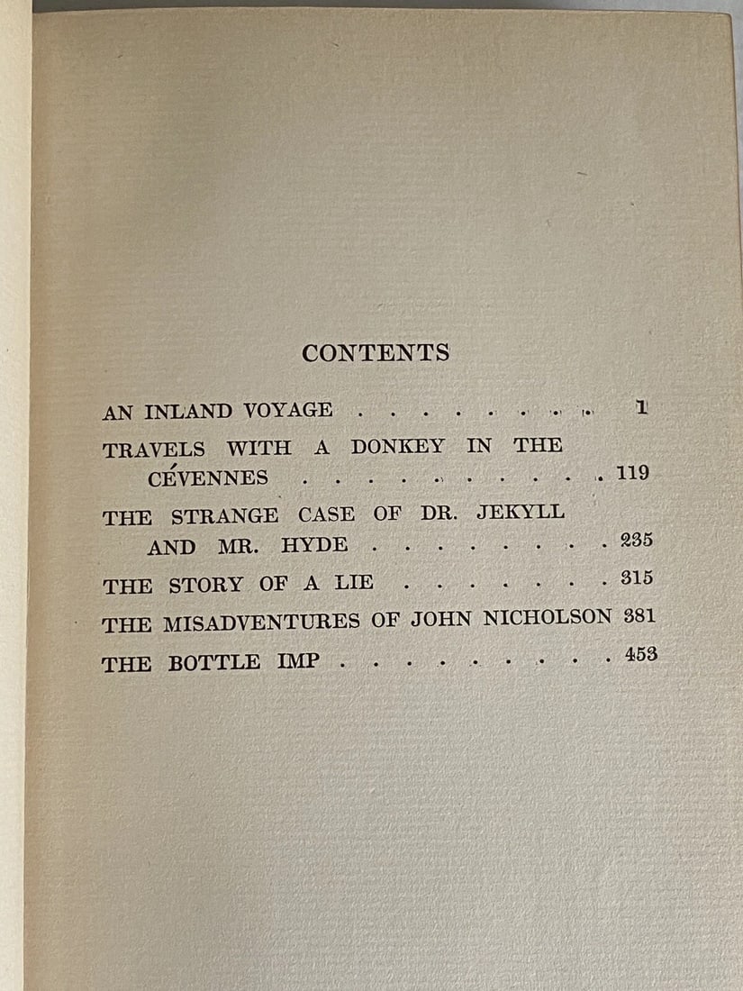 Robert L. Stevenson Inland Voyage Vol. V LimitedEd. of 1,000 Brainard 1906 HC - 12