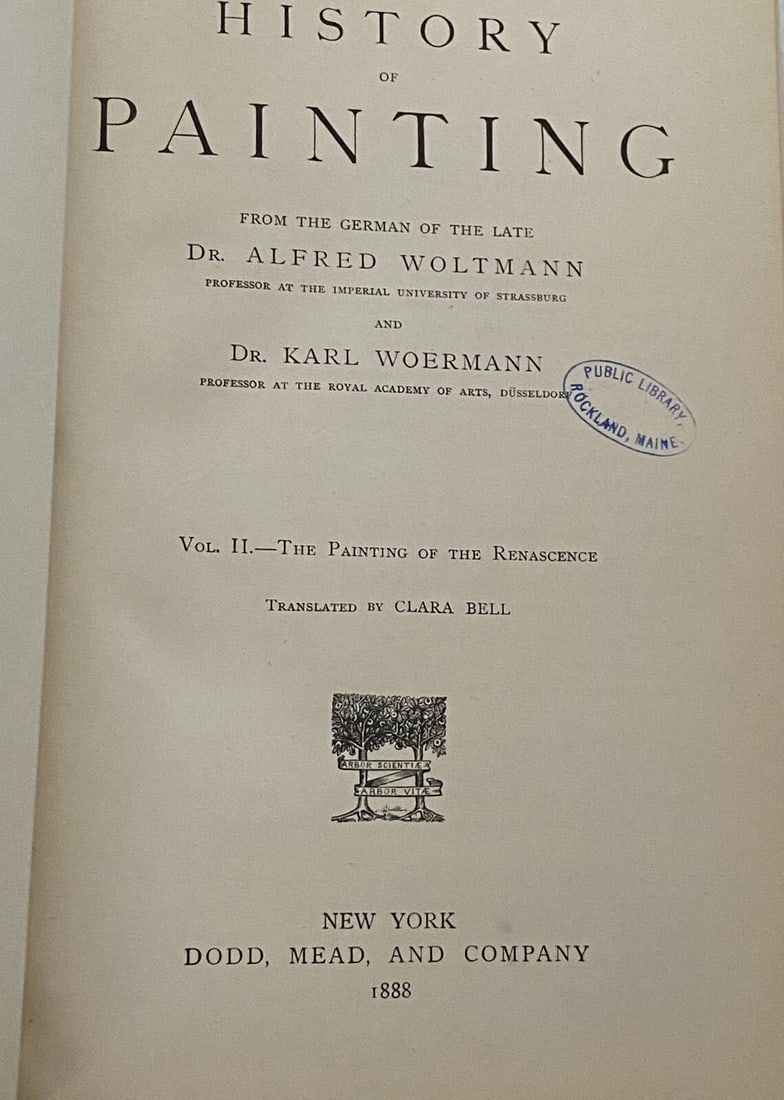 The History Of Painting Vol. II 1888 HC B&W Illustrations Good Very Rare! - 3