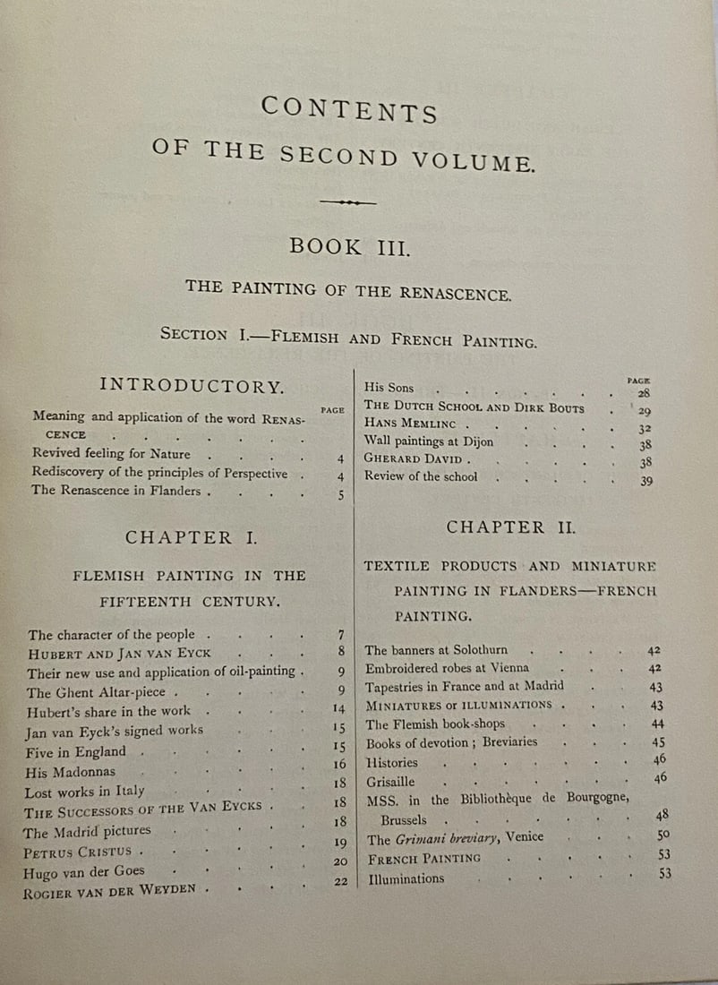 The History Of Painting Vol. II 1888 HC B&W Illustrations Good Very Rare! - 5
