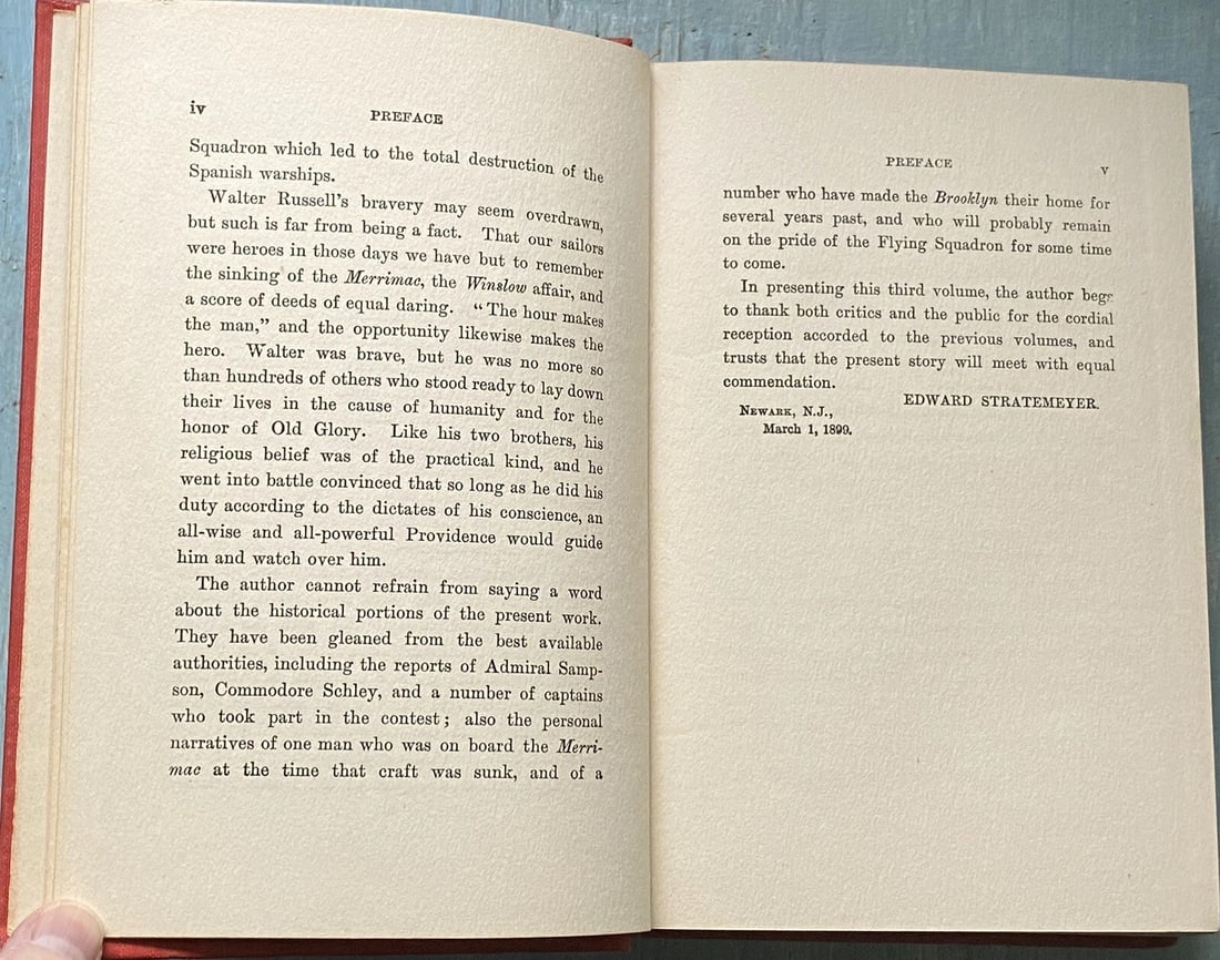Fighting In Cuban Waters By Edward Stratemeyer First Ed. 1899 Old Glory Illus. - 15