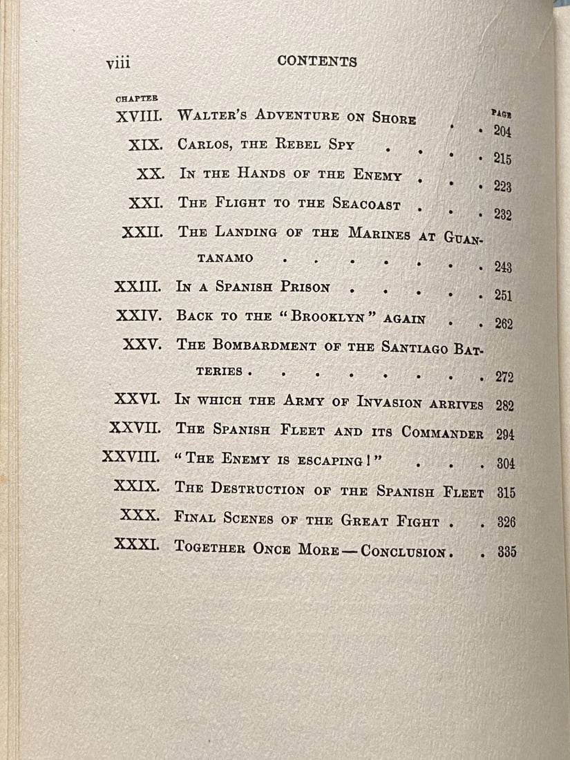 Fighting In Cuban Waters By Edward Stratemeyer First Ed. 1899 Old Glory Illus. - 17