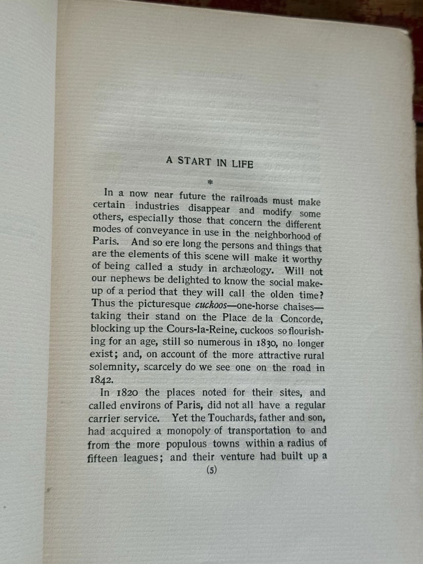 THE COMEDIE Humaine HONORE DE BALZAC HC 1897 Subscriber Ed. # 730 Vol XV Illust. - 15