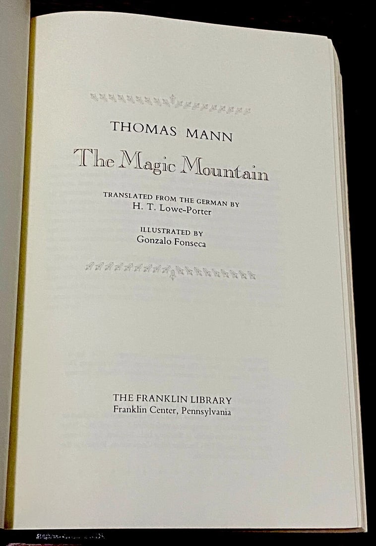 The Magic Mountain The Franklin Library 1981 New Condition Leather Unread Gilt - 4