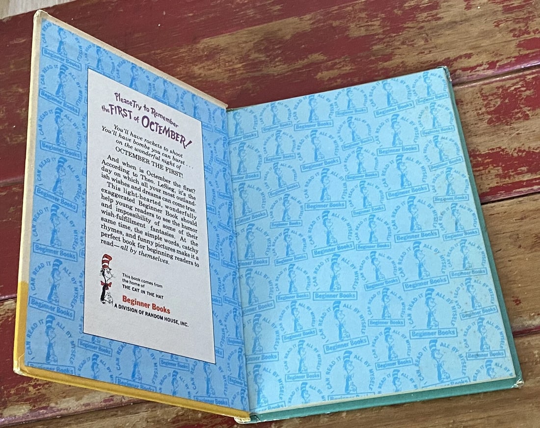 Seuss (LeSieg) B-63,BC Ed. Please Try To Remember the First of Octember! VG - 5