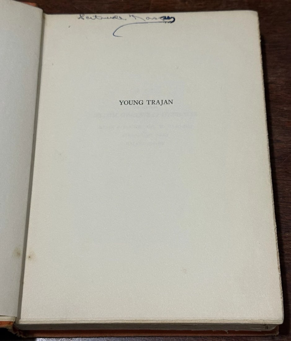 Miller, Elizabeth Cleveland YOUNG TRAJAN 1st Edition Stated HC - 6