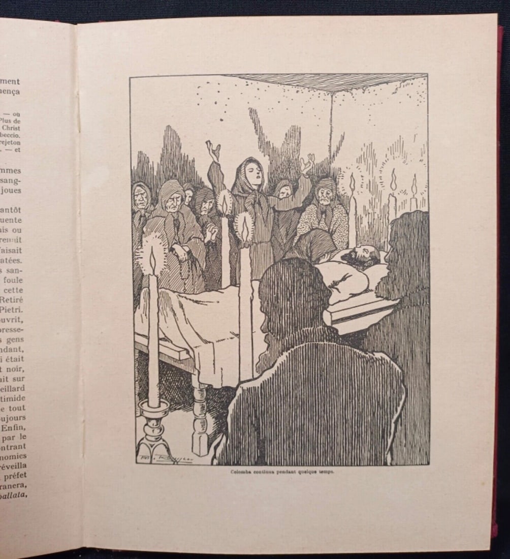 Antique 1950 Book - Merimee's Colomba, Illustrated by Pierre Rousseau - 6