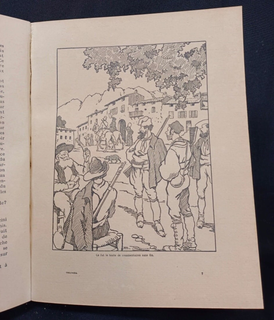 Antique 1950 Book - Merimee's Colomba, Illustrated by Pierre Rousseau - 7