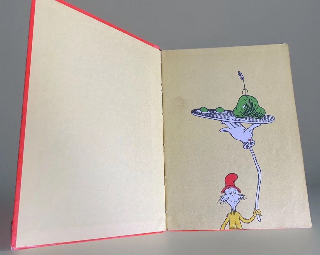Dr. Seuss Green Eggs and Ham 1960 First Edition HC No DJ Good Condition RARE - 4