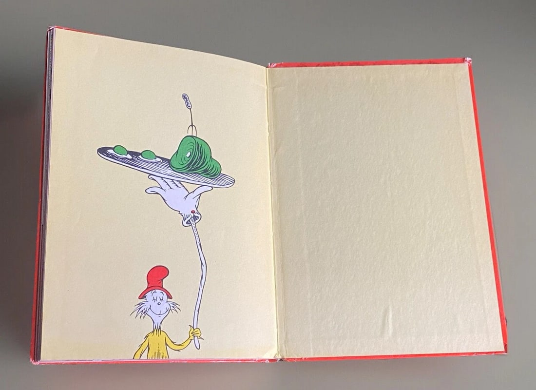 Dr. Seuss Green Eggs and Ham 1960 First Edition HC No DJ Good Condition RARE - 8